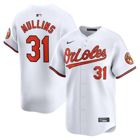 Men's Baltimore Orioles #31 Cedric Mullins Nike White Home Limited Player Jersey